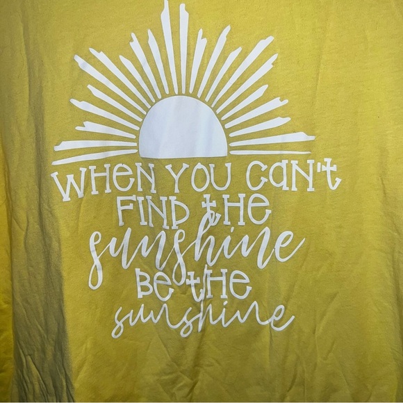Bella Canvas “When You Can’t Find the Sunshine, Be The Sunshine” Graphic Tee XL - Picture 3 of 8